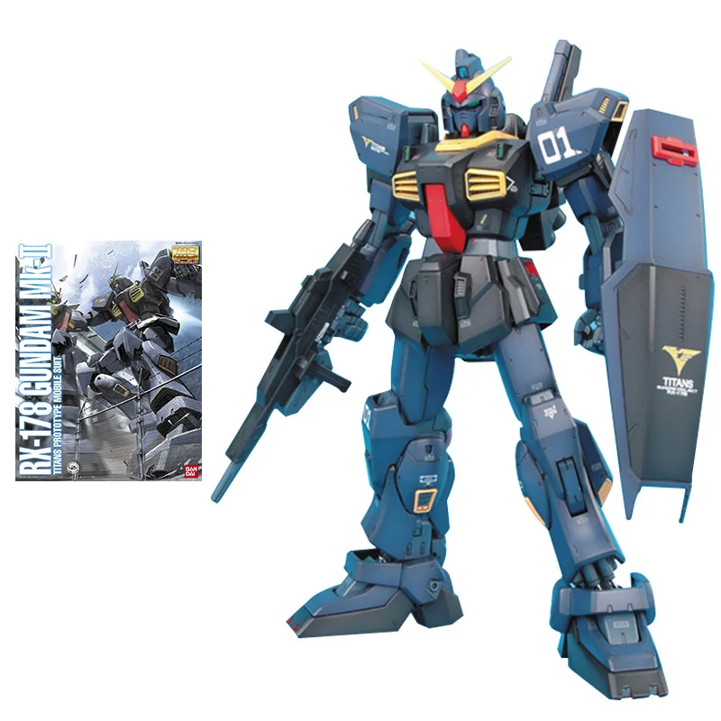 

BANDAI ORIGINAL MG 1/100 Model RX-178 Mk-II Titans Kurousagi 2.0 Gundam Action Toy Figures Assembly Model Kit Gift Free