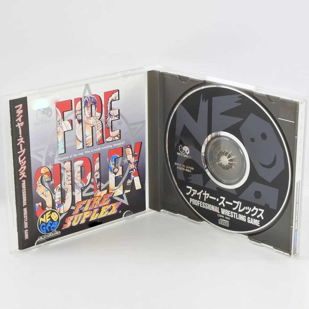 

NGCD Copy Disc Game Fire Suplex With Manual Unlock neogeo Console Game Optical Drive Retro Video Direct Reading Game Accessories