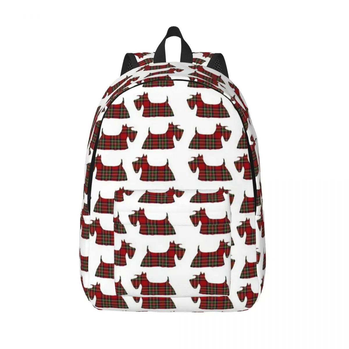 

Tartan Scottie Dog Backpack for Boy Girl Kids Student School Bookbag Scottish Terrier Daypack Kindergarten Primary Bag Outdoor