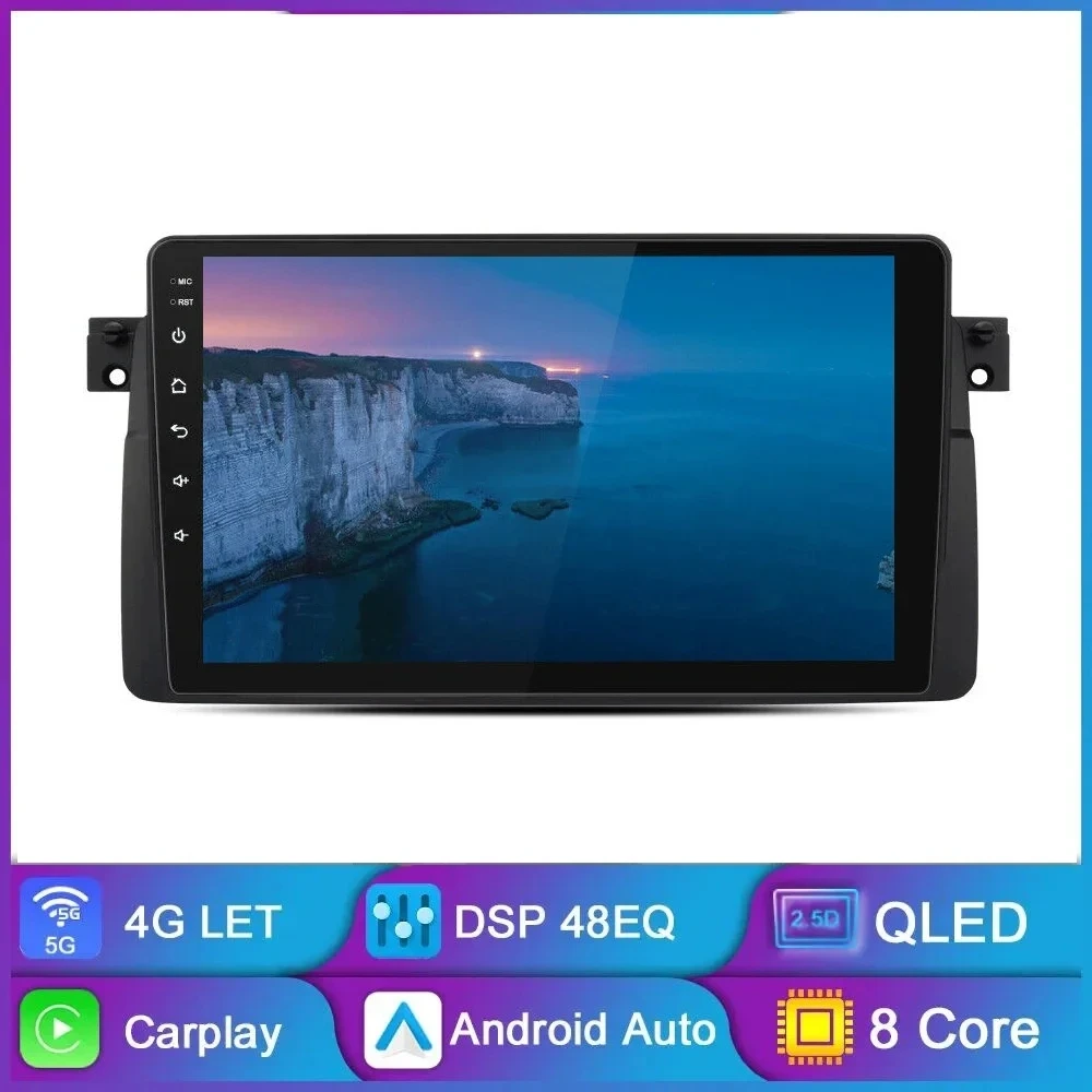 

2DIN Android 14 Car Radio For BMW E46 Coupe M3 316i 318i 1998-2005 2006 Multimedia Player Navigation GPS BT Stereo Head Unit