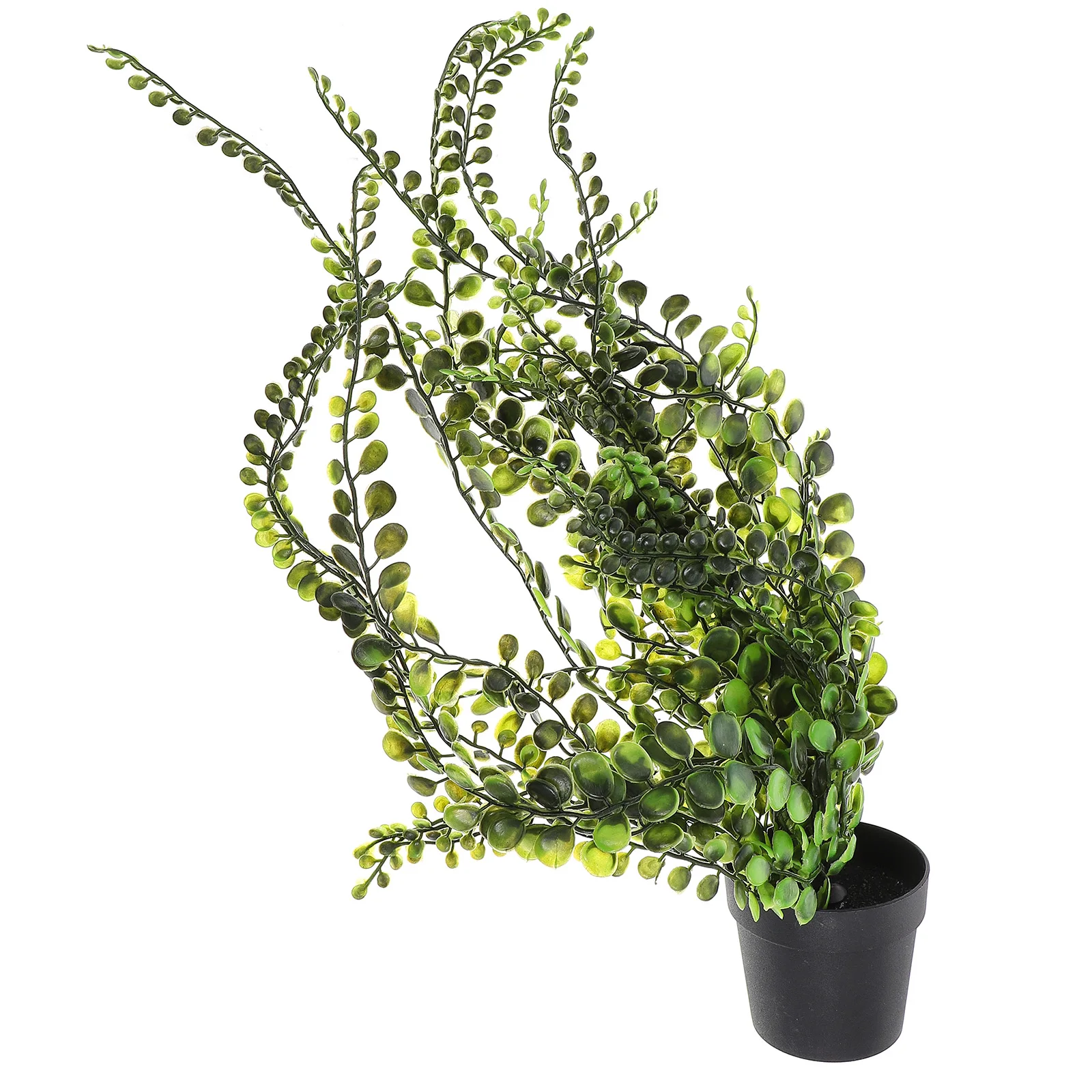 

2 Pcs Artificial Plants Lifelike Waterproof Non Fading Hanging Decoration for Living Room Indoor Plastic Wall Greenery Plant