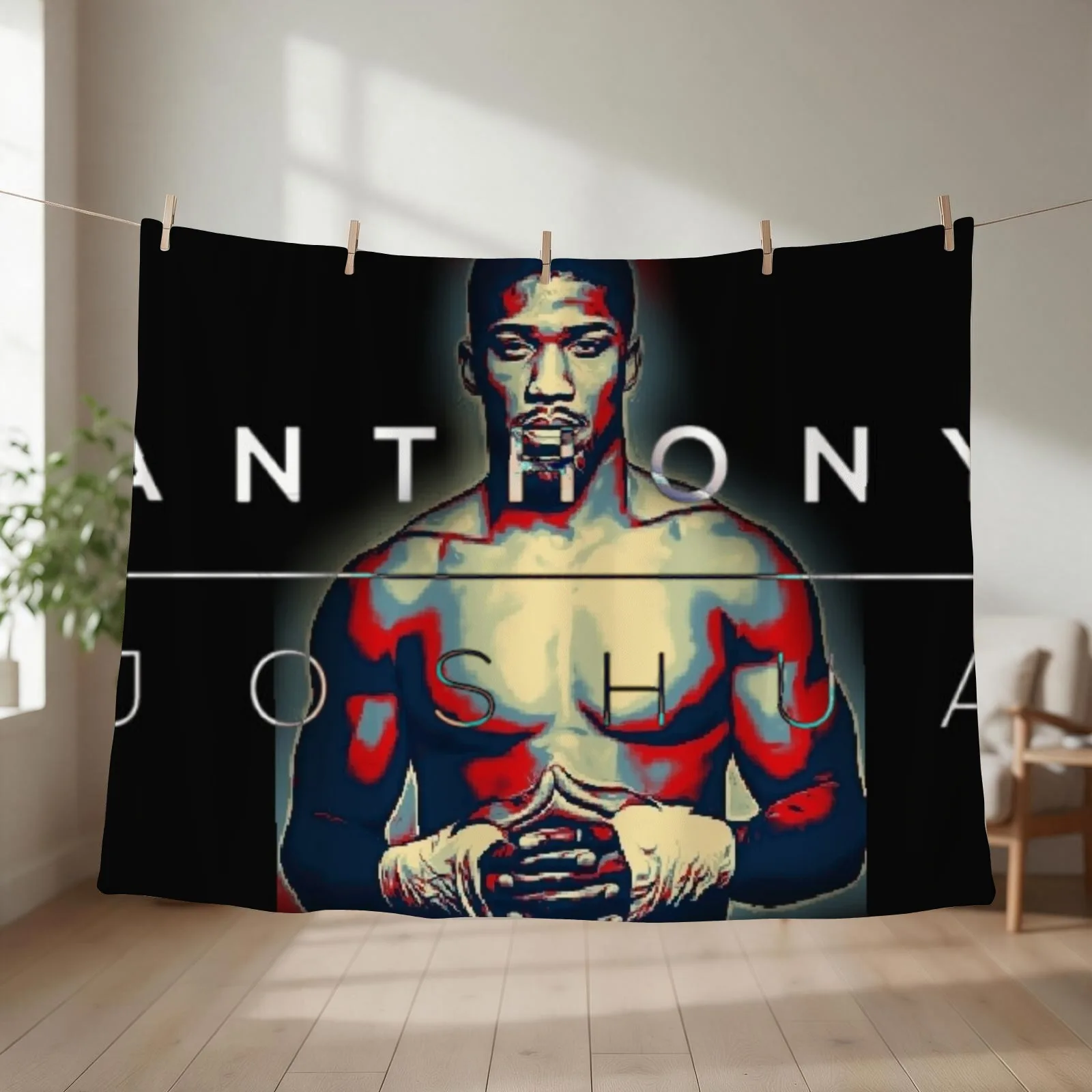 Anthony Joshua Throw Blanket couch cozy soft plush fuzzy picnic outdoor blanket