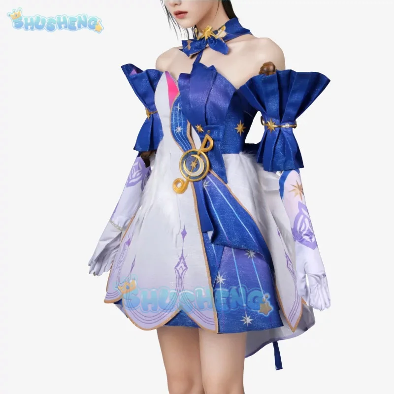 Honkai 스타레일 로빈 코스프레, 앨리스 히모라, 여성용 애니메이션 의상 풀 세트
