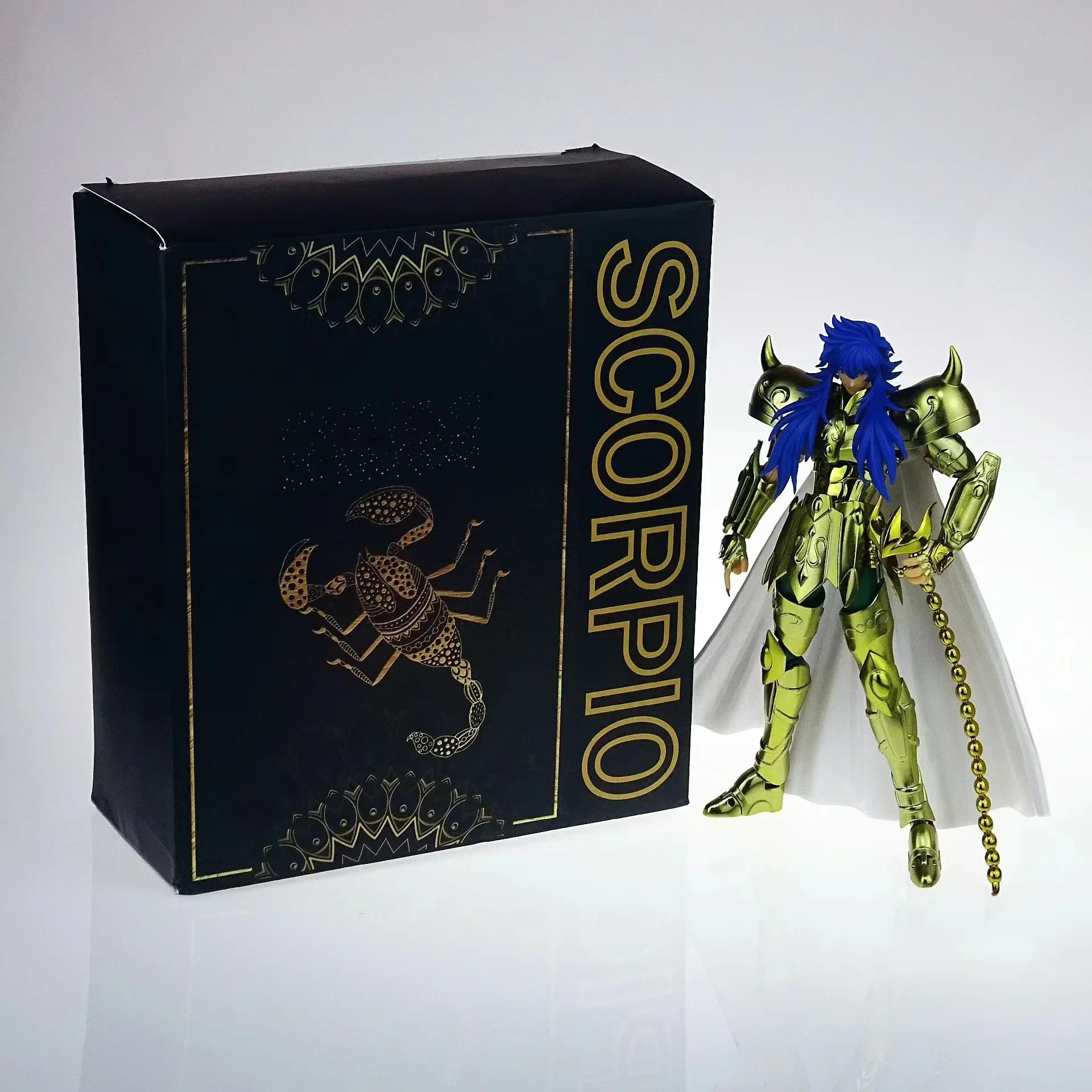 

В наличии ST Gold Saint Seiya LC Color Скорпион Milo ПВХ Аниме Модель Фигурка Игрушки Коллекция Подарок