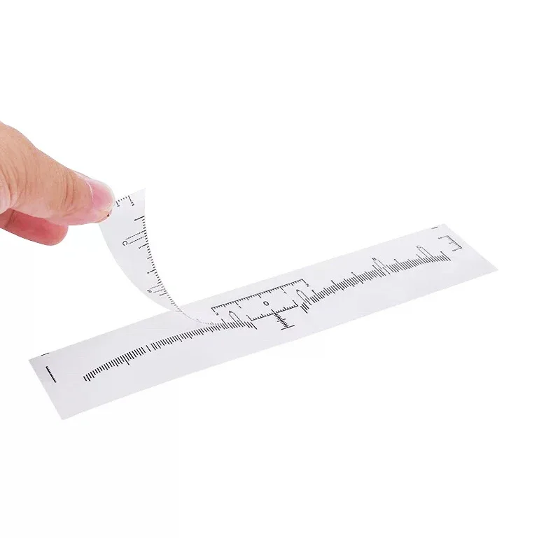 10/50/100pcs Eyebrow Ruler Sticker Tattoo Shape Tool Adhesive Microblading Guide Makeup Measurement Stencil Template Makeup Tool