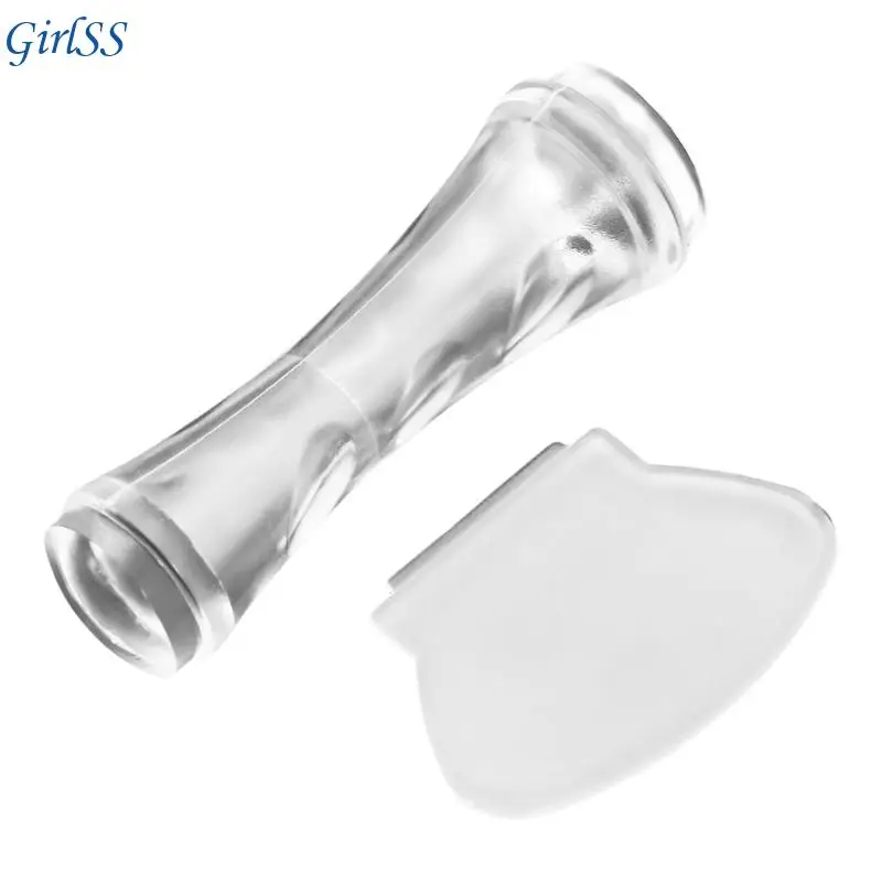 

French Tip Stamp Double Sided Art Stamper Silicone Stamping T4MB