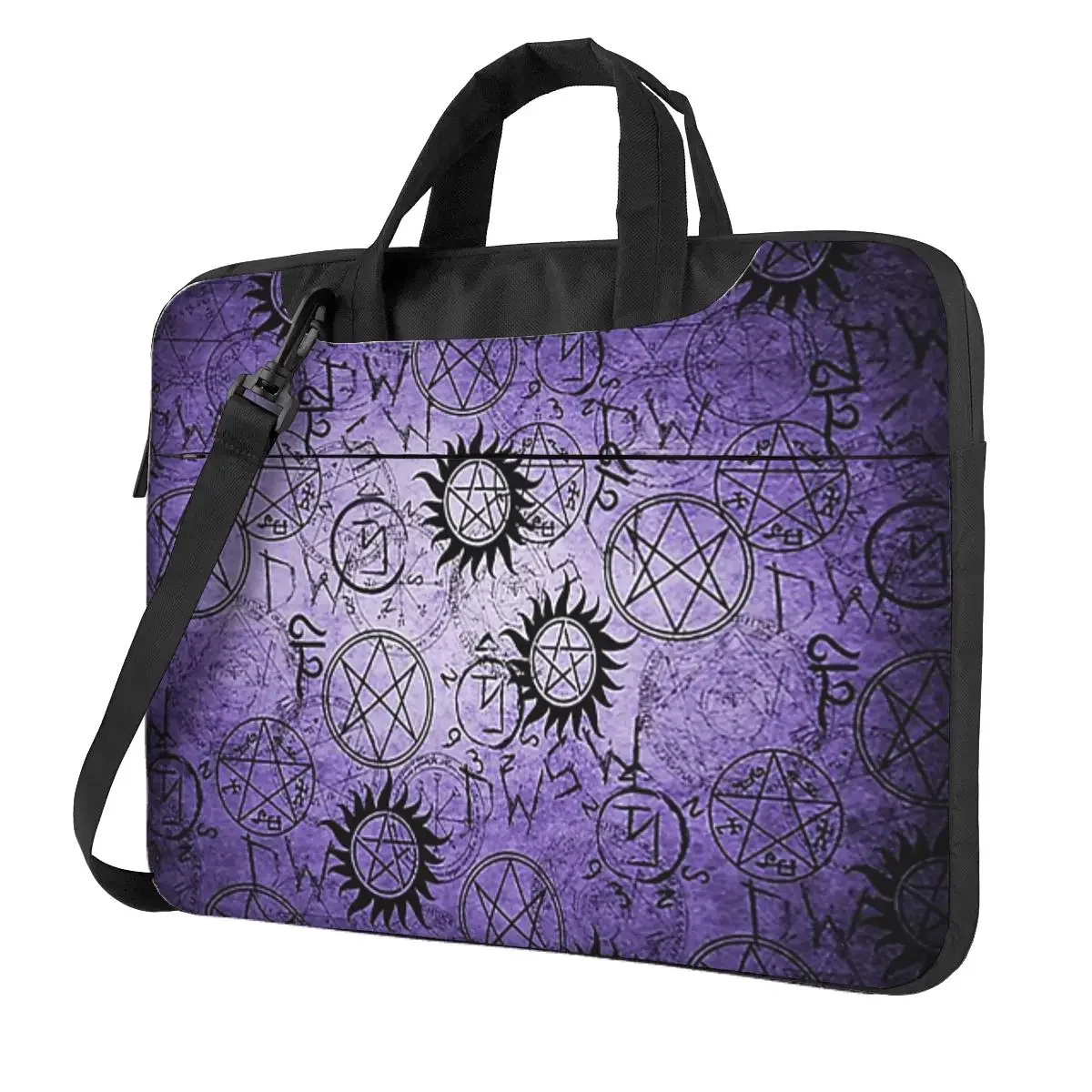 

Supernatural Purple Crossbody Laptop Bag Case Computer Bag 13 14 15.6 Inch Notebook Pouch for Macbook Pro Lenovo