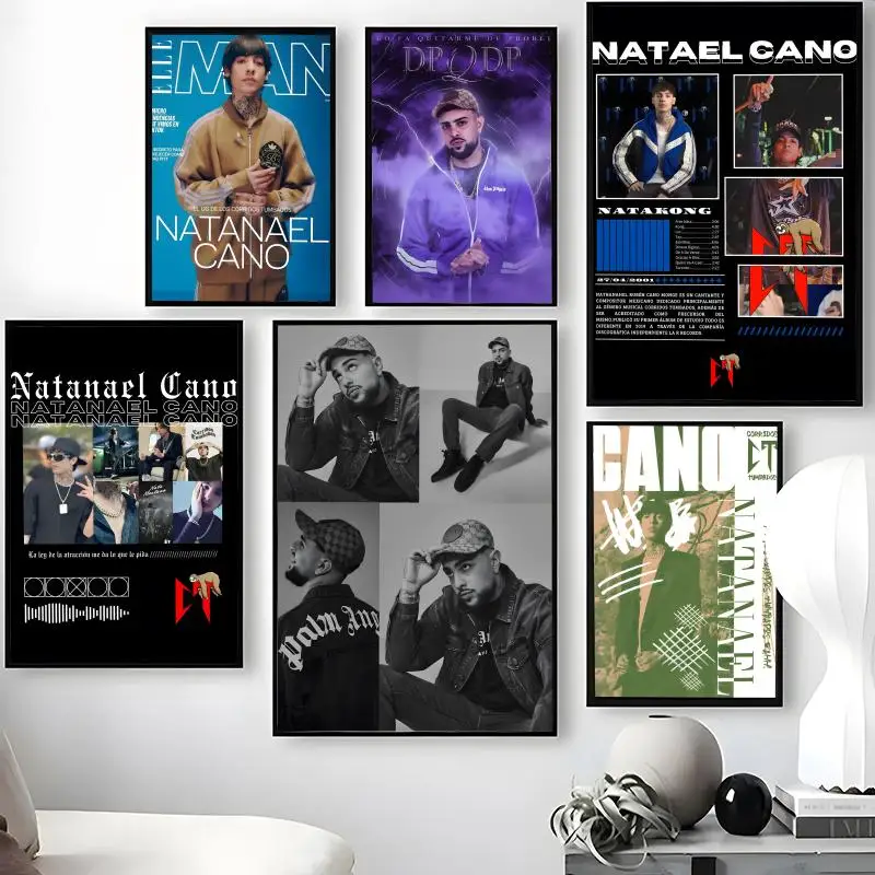 Sänger N-natanael C-cano Poster, wasserfeste, selbstklebende Wandkunst-Aufkleber, abnehmbare Wanddekoration für Wohnzimmer und Schlafzimmer