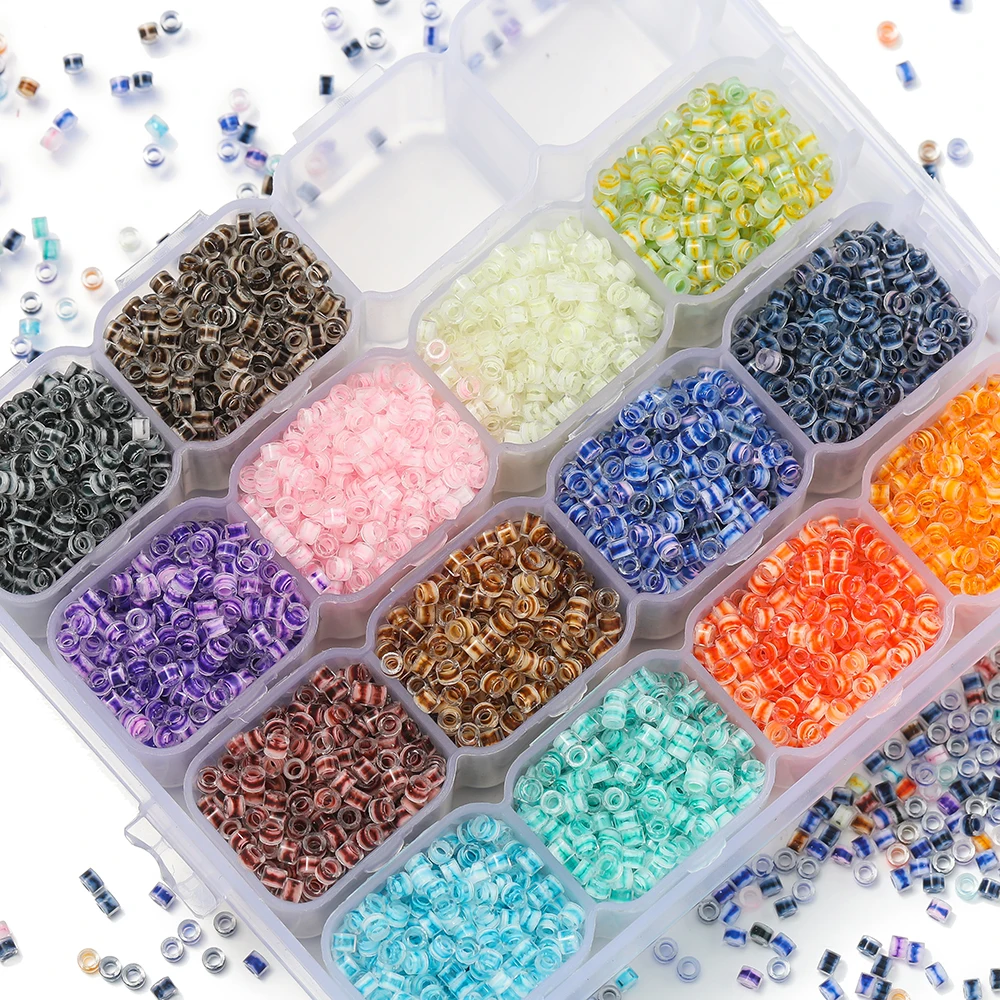 600Pcs/lot Glass Seeds Beads Spacer Loose Bead for DIY Bracelet Necklace Jewelry Making Supplies Accessories