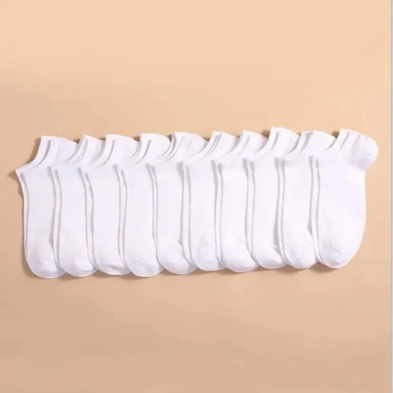 5/10/20/30 paar unisex casual effen kleur bootsokken dun ademend comfortabel anti geur zweetabsorberende enkelsokken voor mannen vrouwen
