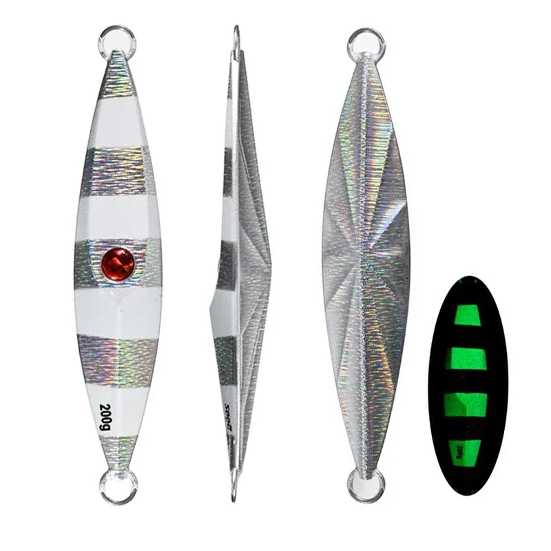 NEW Ocean Fishing Slow Jig Lure 150g 200g 250g 300g 400g Metal Fishing Squid Jig Sea Lure Artificial Wobbler Bait - view 4