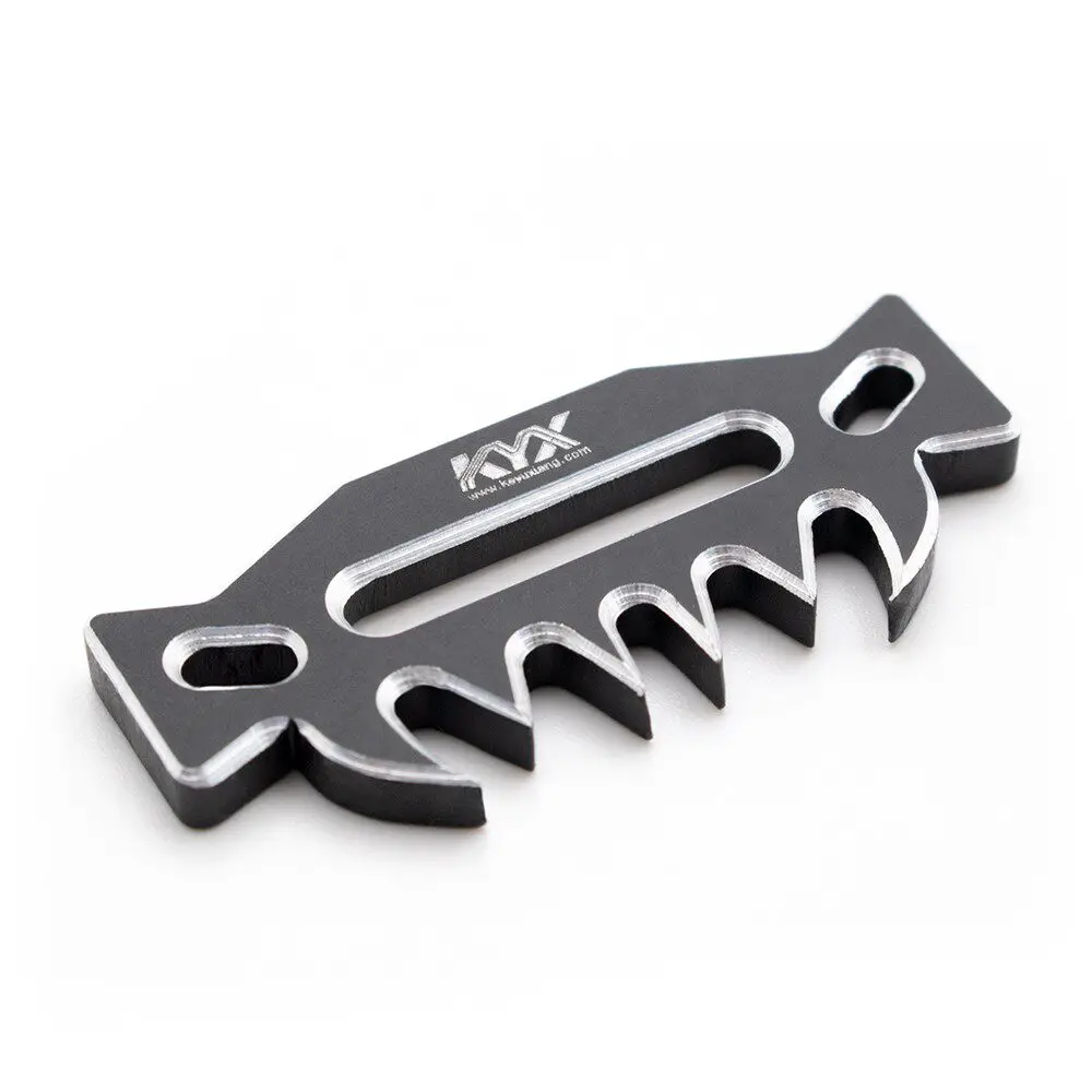 KYX simulation model car aluminum alloy winch wire guide SCX10 TRX-4 front anti-collision metal guide