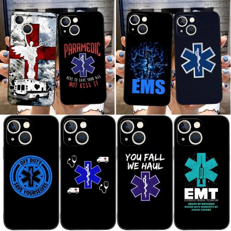 

Paramedic Ambulance Phone Case Funda For Apple Iphone 12 Pro 13 11 14 Max Xr X Xs Mini 6 6s 7 8 Plus Design Back Cover