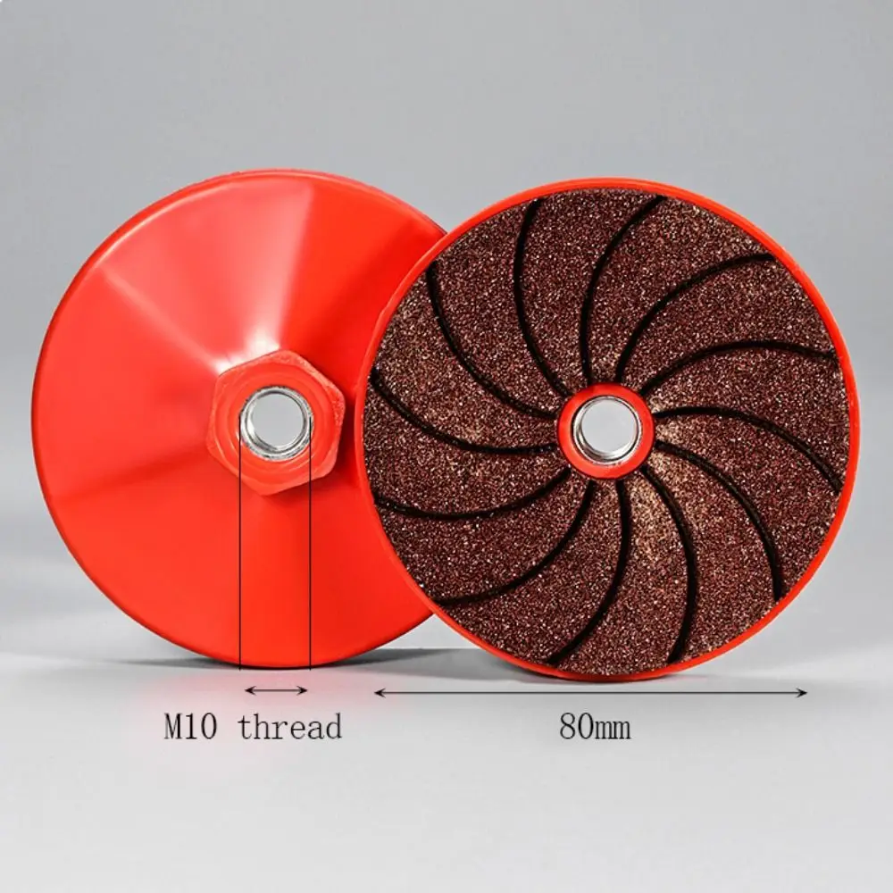 80mm Tile Trimming Polishing Disc M10 Thread Chamfering Tile Polishing Pad Grinding Edge Diamond Sand