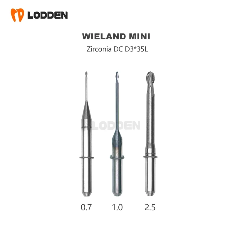 Wieland Milling Burs for Zenotec Mini Zenotec Select Machine Milling Zirconia PMMA Cutter D3 Bur for CAD CAM Grinding