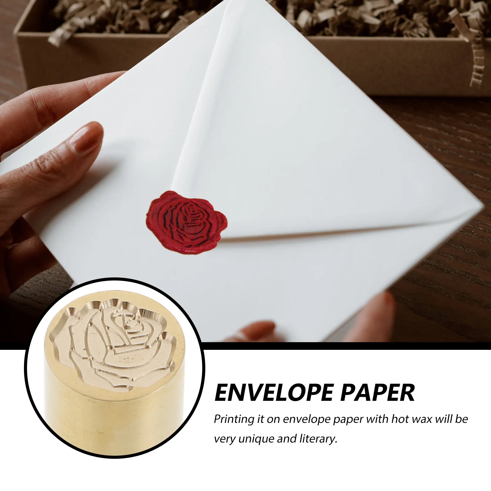 

1Pcs Exquisite Small Fire Lacquer Seal Cylindrical Wax Tool for Envelopes Invitations Scrapbook Cards Retro Style