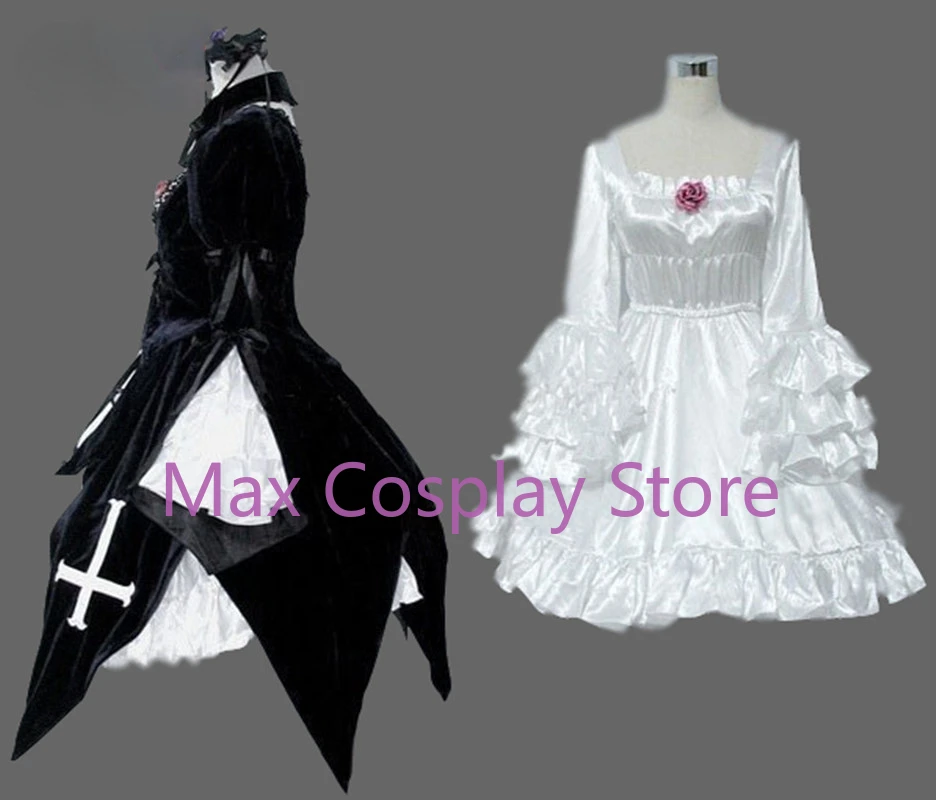 Anime Rozen Maiden Suigintou Mercury Lampe Black Dress Cosplay Costume Customized size