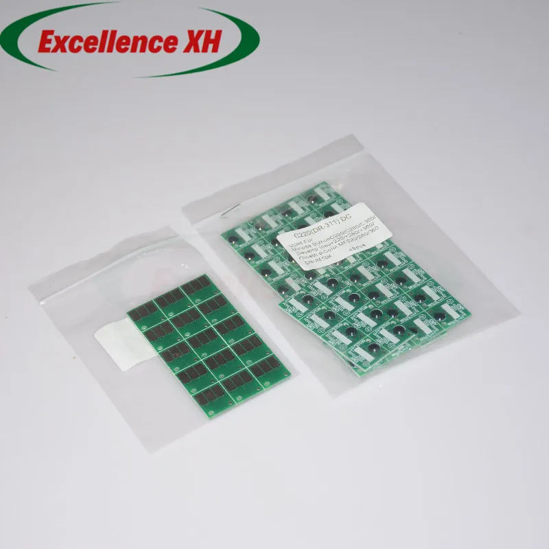 

4шт. DR311 DR 311 DR-311 Барабанный чип для Konica Minolta Bizhub C360 C280 C220 C220 C 220 280 360 Блок изображения Сброс