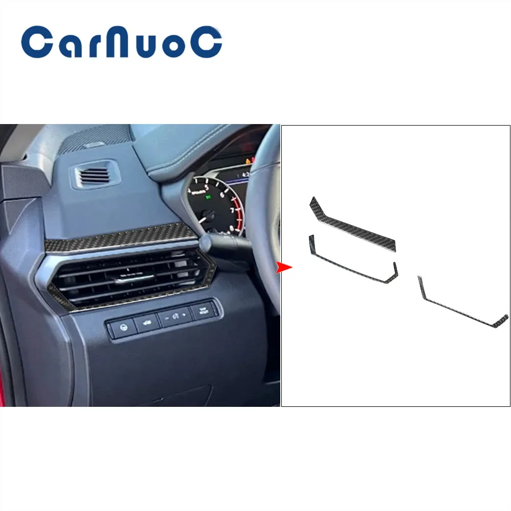

For Nissan Altima 2019 2020 2021 2022 2023 Dashboard Air Vents Decoration Trim Accessories Car Carbon Fiber Cover Stickers