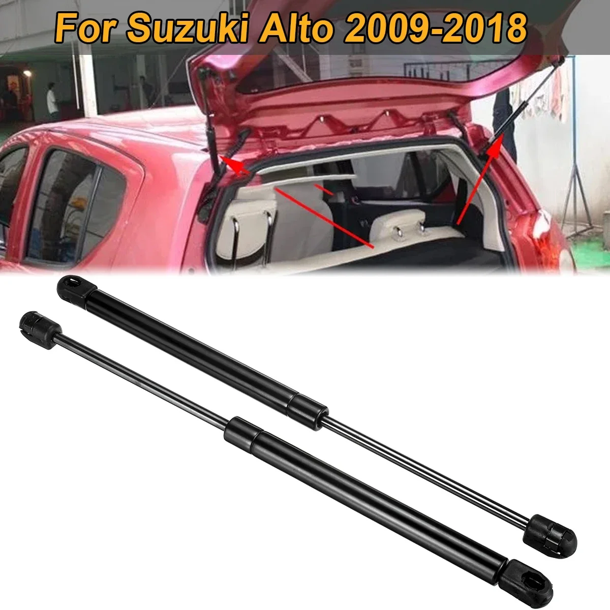 

2PCS For Suzuki Alto 2009-2018 Rear Trunk Gas Struts Tailgate Spring Support Lift Rod Shock Bars Car Tuning Accessories