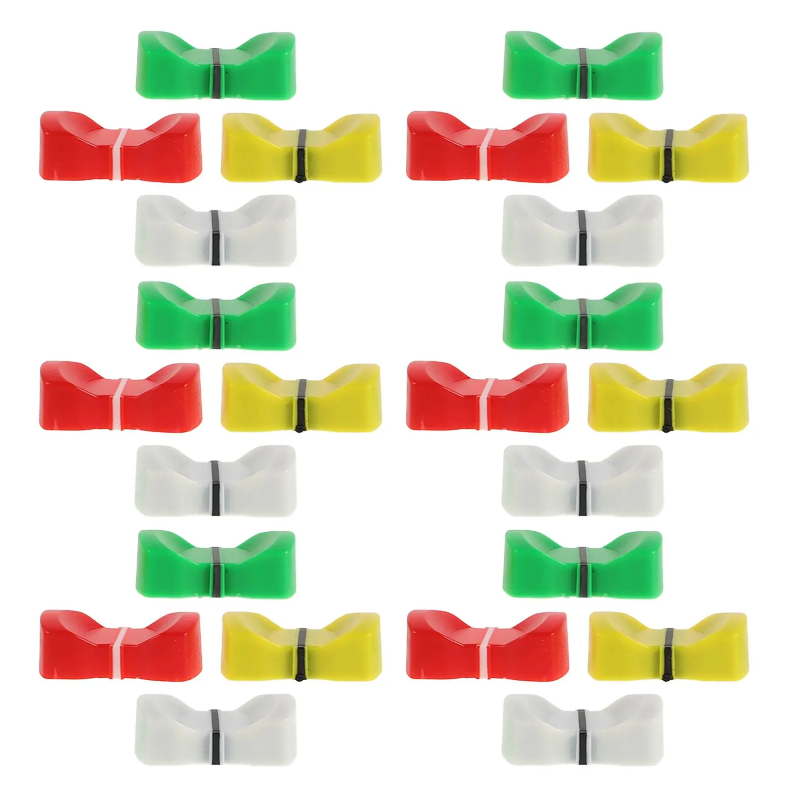 

10pcs Hole Mixer Slider Mat Plastic Knob Replacement DJ Mixer Slider Caps Console Accessories Durable Smooth
