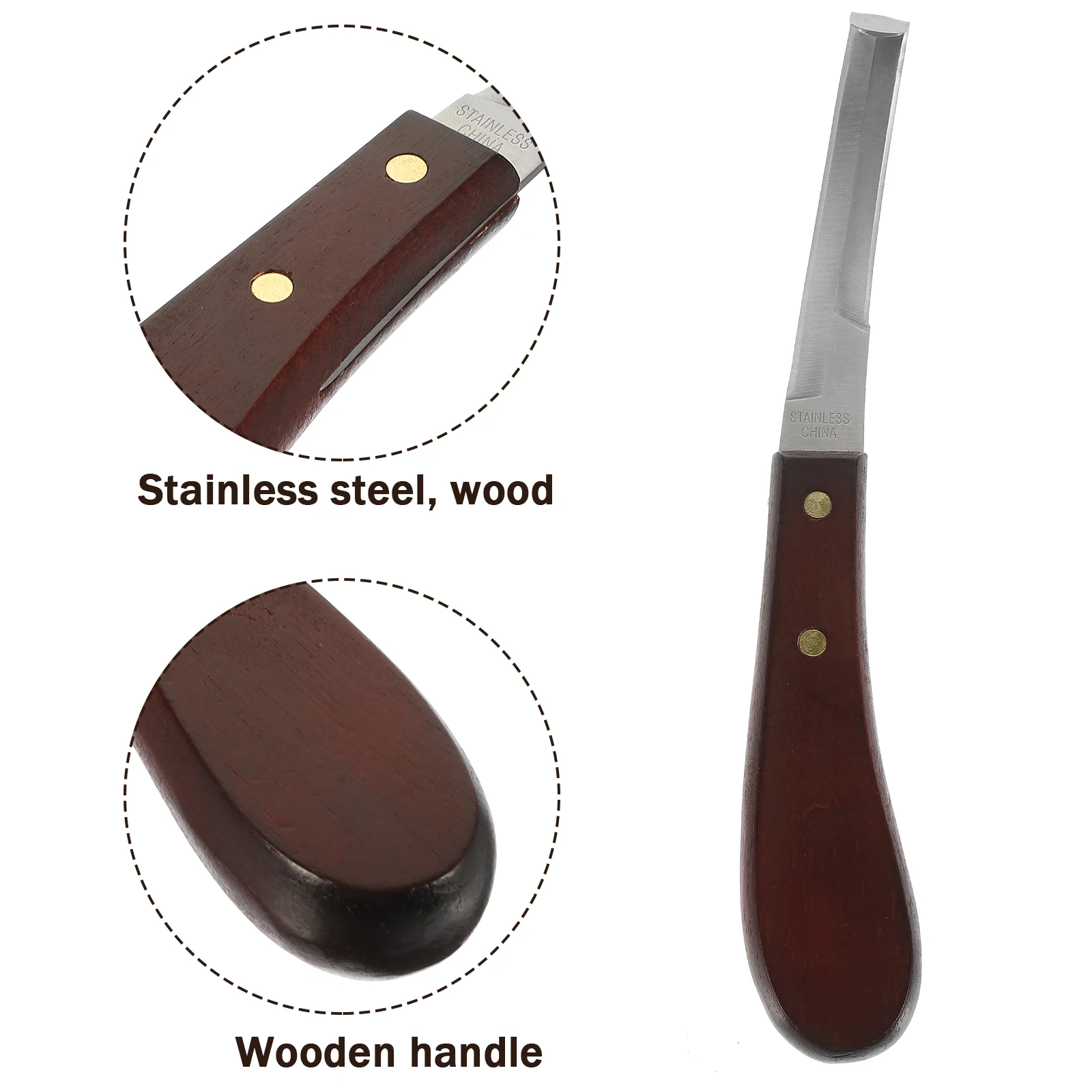 

Stainless Steel Daily Use Trimmer Professional Hoof Knife Durable Ergonomic Handle Reusable Hoof Use