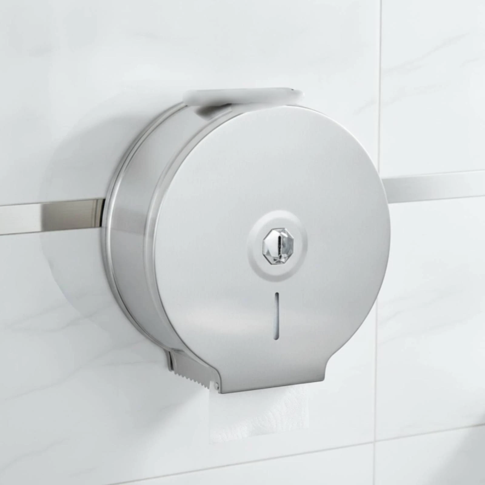 Center Pull Paper Towel Dispenser Lockable Wall Mounted Paper Towel Dispenser Heavy-Duty High-Traffic for Businesses