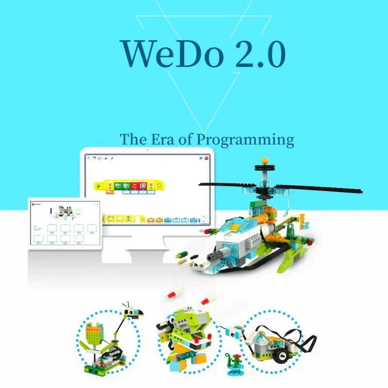 WeDo2 Robotics Construction Bulk Bricks Parts Building Blocks Compatible with High-Tech EV3 45300 Wedoing Educational DIY Toys