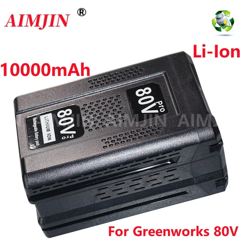 For Greenworks 80V 10000mAh Li-Ion Replacement Battery BLF442 CSC404 CSF401/405 82CS27 82CS34 82BH22 82BD250 Power Tool Battery