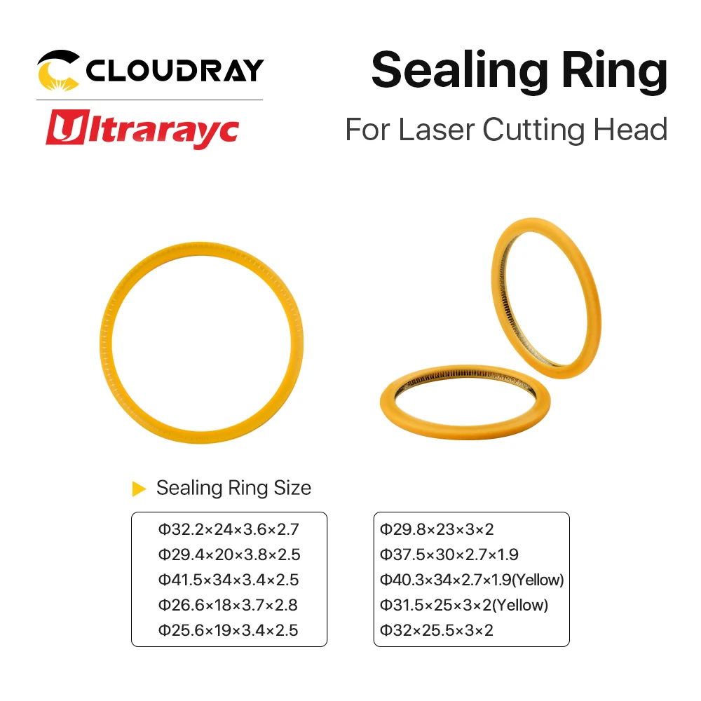 Anello di tenuta Laser Ultrarayc per finestre protettive per WSX Ospri Raytools Precitec Bodor Acemit testa di taglio Laser in fibra