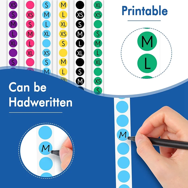 20000 Pieces 1/2 Inch Round Color Coded Dot Labels Roll Sticker For Inventory Organizing File Sorting, 10 Colors