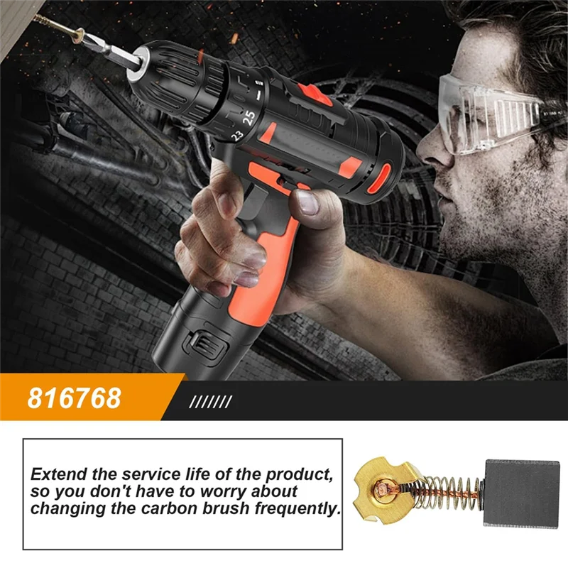 ABBN-816768 Угольная щетка в сборе, точно подходит для торцовочной пилы Ridgid Craftsman BTS211 TS2400 TS2410 TS2400LS TS2410LS Craftsman, 6 шт.