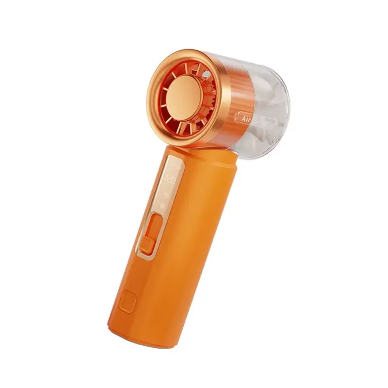 ABWM-High-Speed Handheld Fan Portable 3000Mah Rechargeable 120 Wind Speed Levels Adjustable Mini Foldable Design