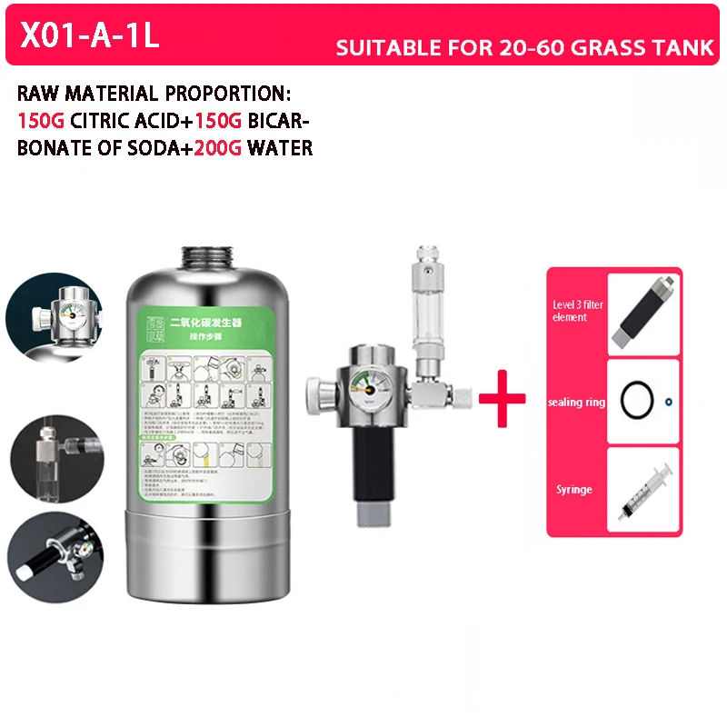 ZRDR Aquarium CO2 Generator System Kit Fish tank aquatic plant