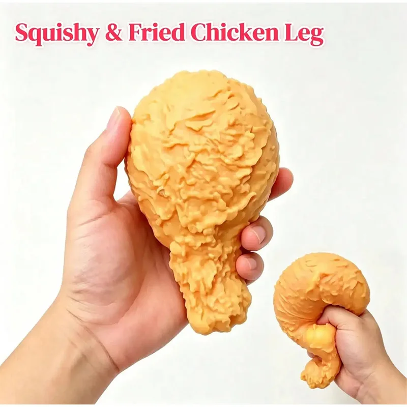 2026 Chicken Legs Stress Ball Soft Toys Slow Rebound Stress Relieving Squishy Fidget Toy Sensory Stress Relieving Toy Home Decor