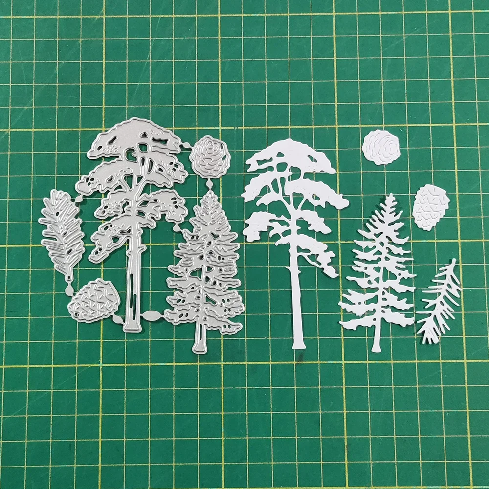 2022 AliliArts Metal Cutting Dies Pine Tree diy Scrapbooking Photo Album Decorative Embossing PaperCard Crafts Die