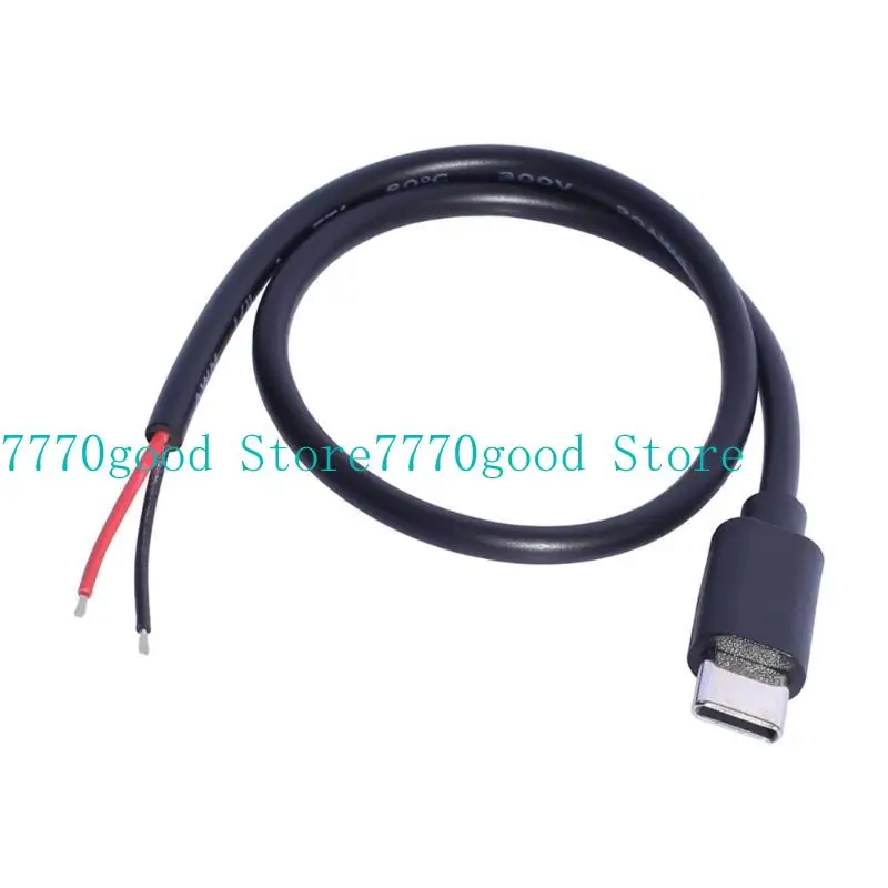 31BA USB C đến 2Pin Cáp dây trần 30cm 15w cho các ứng dụng sạc đơn giản