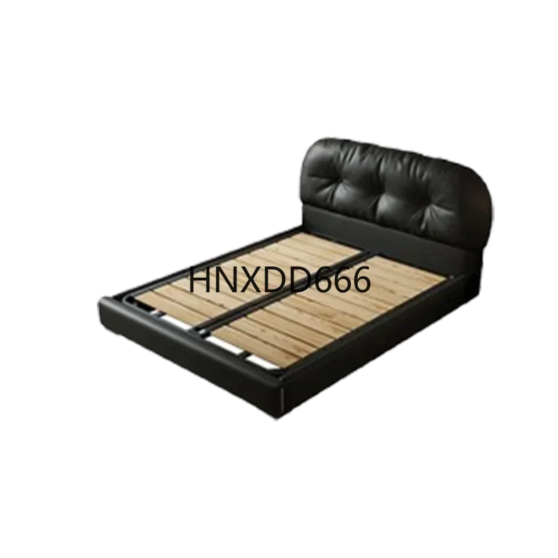 

Leather Waterproof Storage Bed Double Bedroom Luxury Modern Hotel Loft Beds King Adults Wooden Camas De Dormitorio Furniture