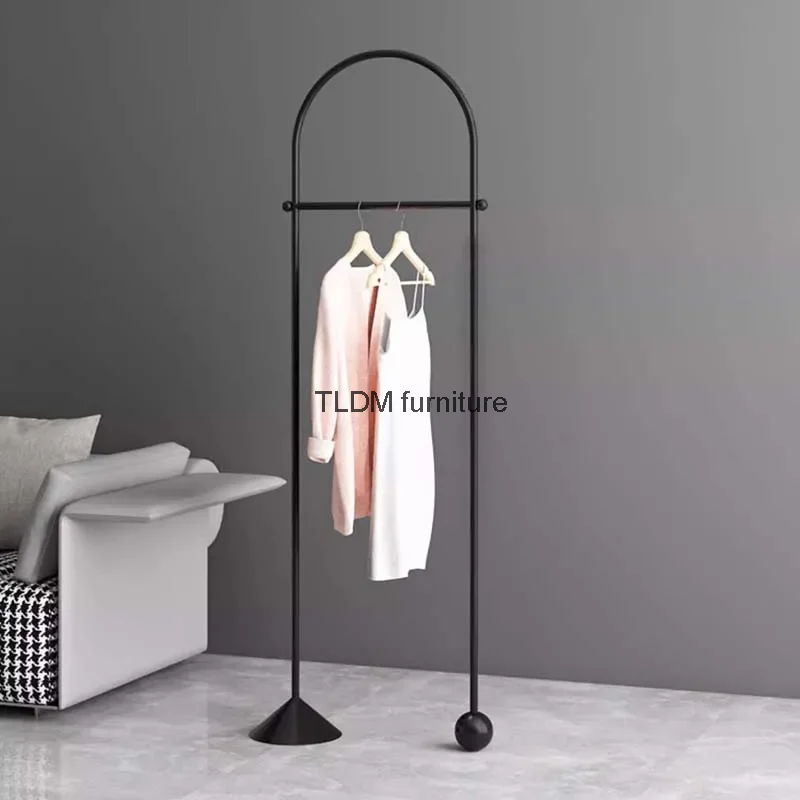 Balcony Designer Clothes Rack Portable Metal Indoor Garment Clothes Hanger Floor Hotel Burro Ropa Perchero Hallway Furnitures