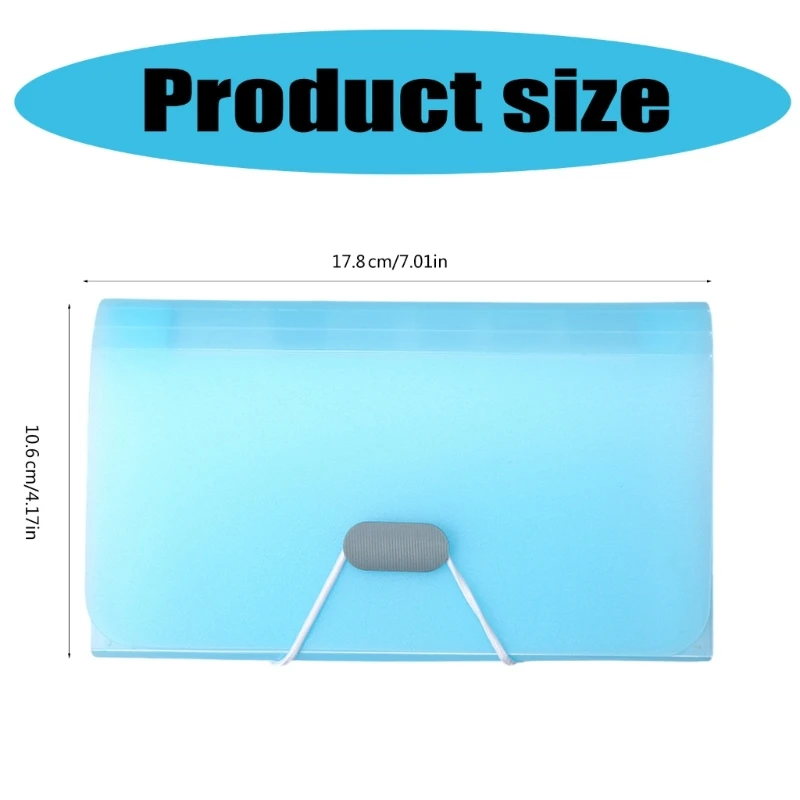 Uitbreidende ontvangstmap 13 Pocket File Wallet Ontvangstorganisator Documentmap