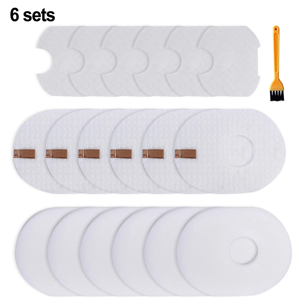 6 Sets Filter Parts For Shark Filters Long-Term Use Long-term Use For Shark Rocket Models Efficient Vacuum Cleaner Filters