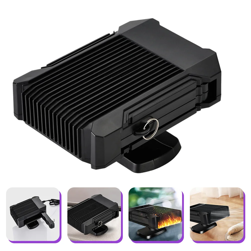 

Vehicle Heater Van Seat Organiser Defogger Defroster Portable Car Heaters Black Abs