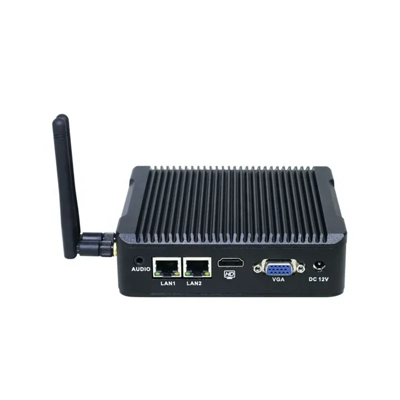 j1900 Industrial embedded pc 12v desktop mini pc with pci express slot