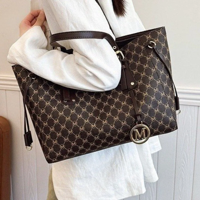 

Модные дизайнерские сумки для подгузников: лучшая женская кожаная сумка через плечо, элегантная, простая, винтажная, стильная, вместительная сумка-тоут для поездок на работу.