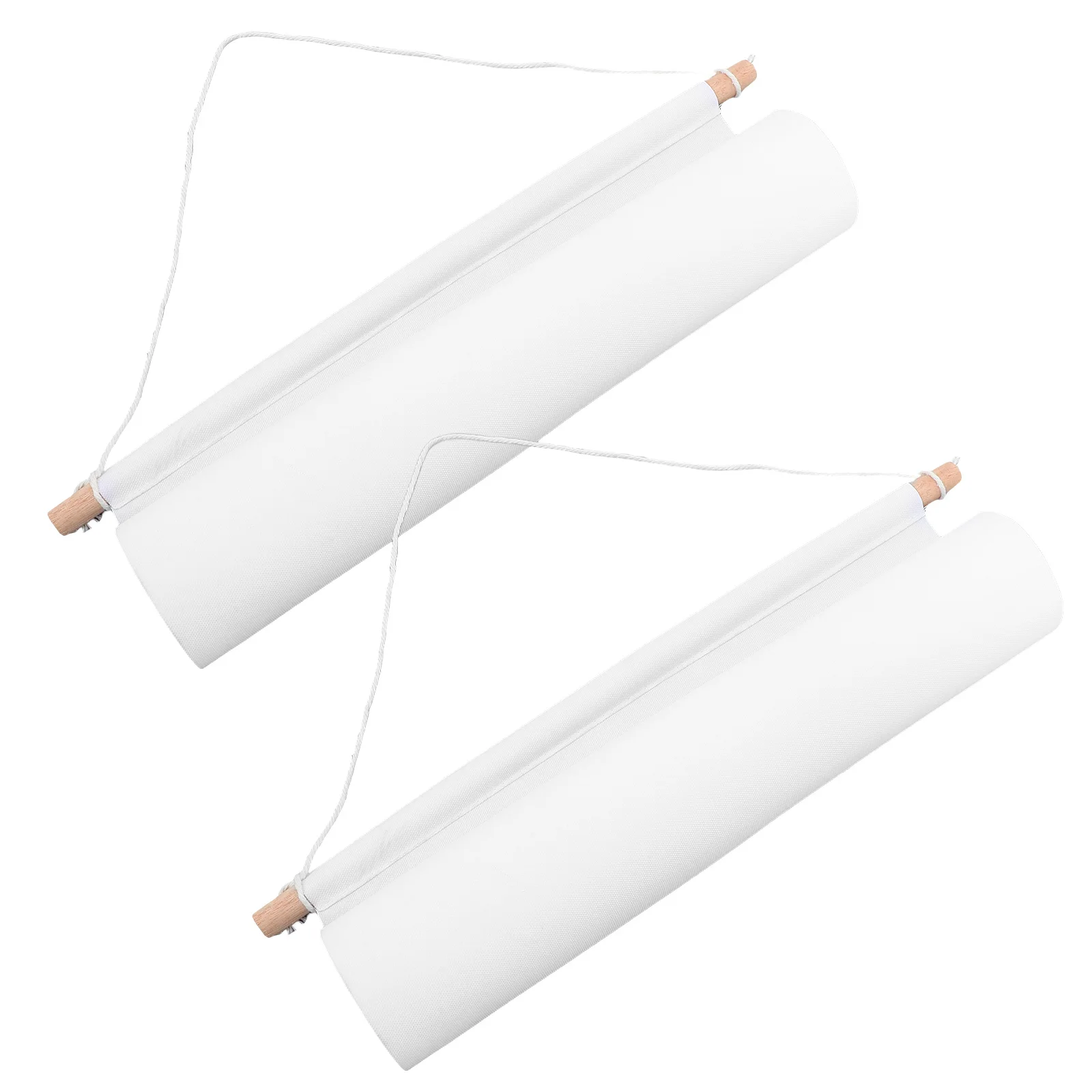 

2 Pcs Blank Garden Flag Flags to Decorate DIY White Party Accessories for Ornament