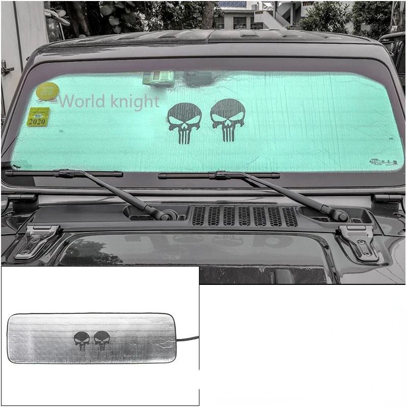 

Sun Visor For Jeep Gladiator JT 2018+ Car Front Anti UV Window Windshield Sunshade Cover For Jeep Wrangler JL 2018-2022