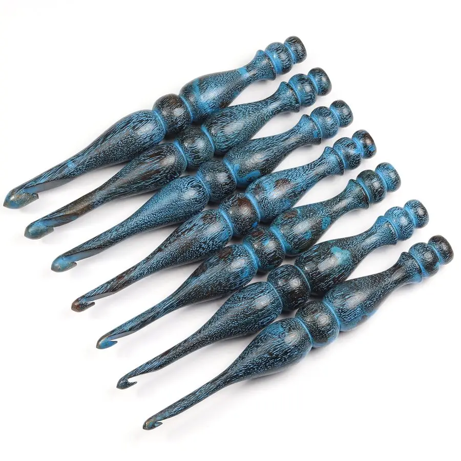 

Деревянные крючки для вязания, набор эргономичных деревянных крючков, крючки для вязания и вязания крючком из дерева, набор из 7 предметов, нужно по дереву