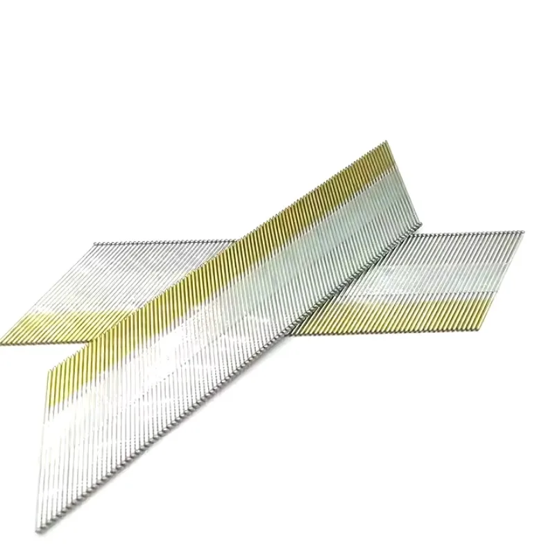 Collated Da Angled Brad Nails 15ga 34 Degree Galvanized DA Finish Nails for Trim Floor Strips Wooden 600-Pack