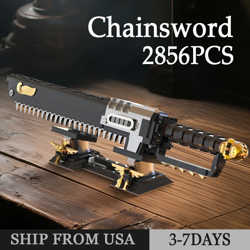 

2856PCS Chainsword Building Blocks Model Mechanical Toys DIY Assembly Bricks Ornaments For Adult Kids Christmas Birthday Gifts