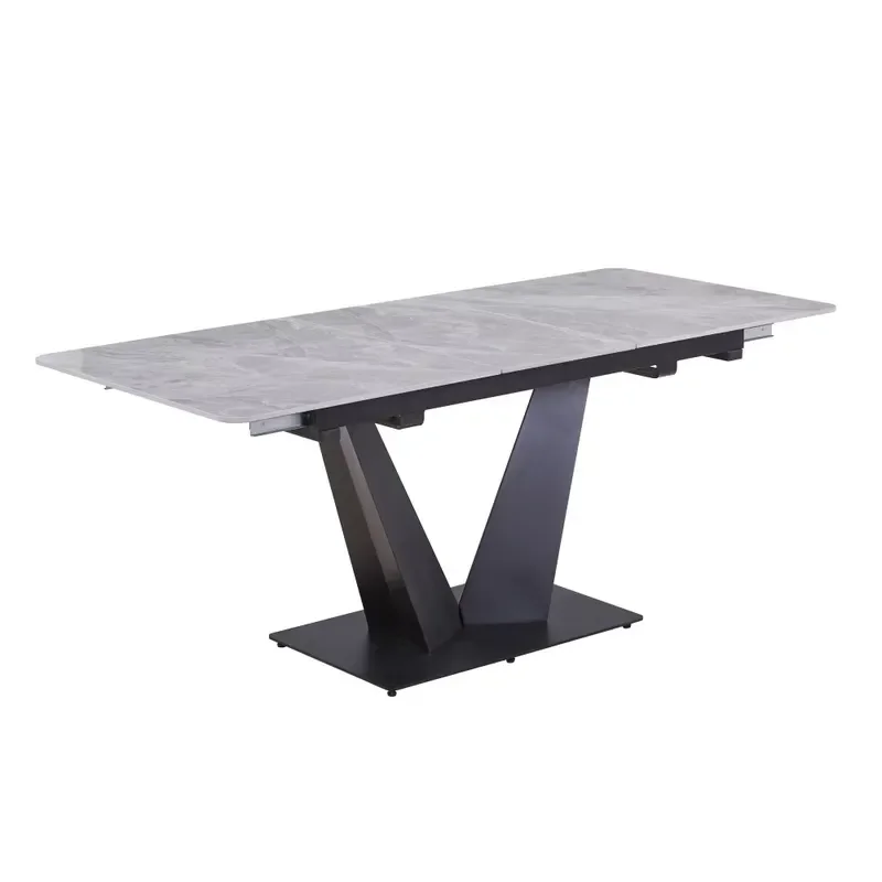 High Quality Modern Rectangle Dining Table Elegant Home Essential Adjustable Retractable Dining Table
